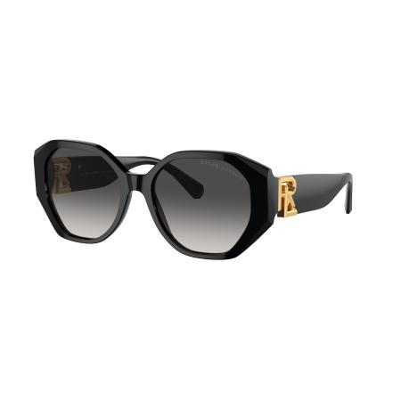Ralph Lauren Vrouwelijk Sunglass RL8220 THE JULIETTE - Framekleur: Zwart, Lenskleur: Grijs Gradiënt