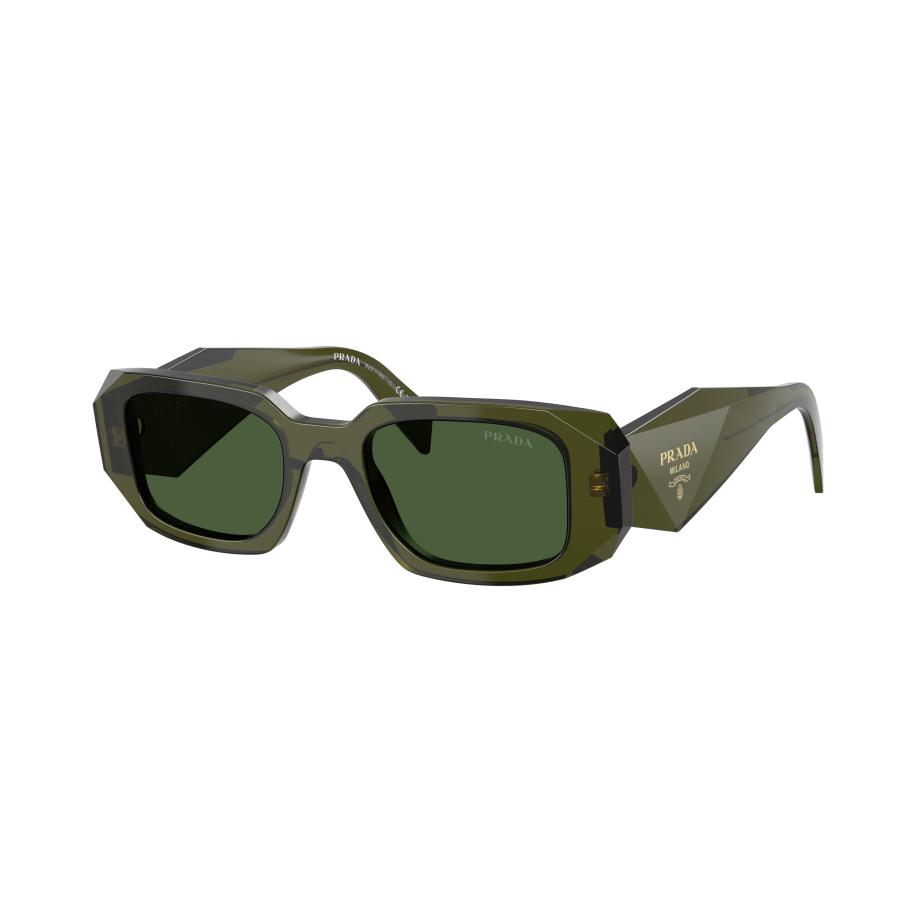 Prada Vrouwelijk Sunglass PR 17WS - Framekleur: Transparant fles, Lenskleur: Donkergroen Groen