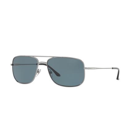 Sunglass Hut Collection Mannelijk Sunglass HU1004 - Framekleur: Staalgrijs, Lenskleur: Polar Blauw