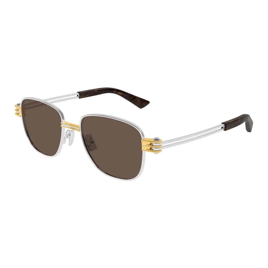 Bottega Veneta BV1380S 1 Zilver Heren Zonnebril