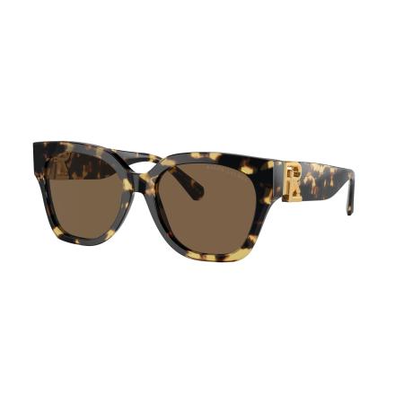 Ralph Lauren Vrouwelijk Sunglass RL8221 The Overszed Ricky - Framekleur: Gevlekt Havana, Lenskleur: Bruin