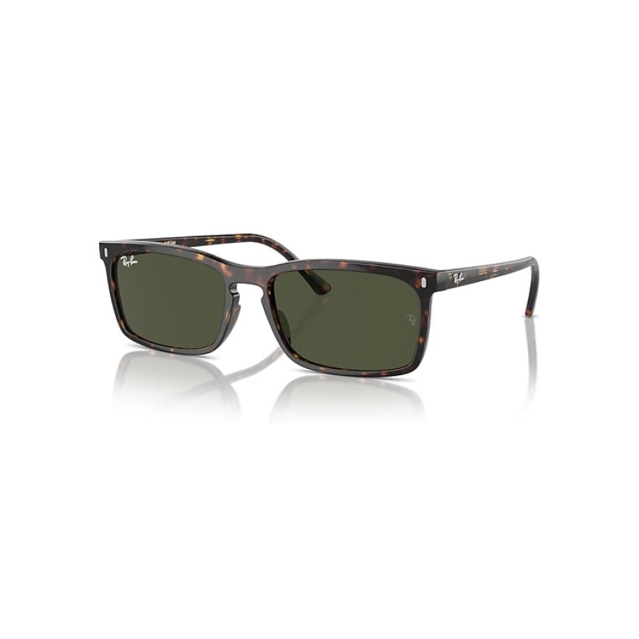 Ray-Ban Rb4435 zonnebril Havana montuur Groen glazen 59-18 Bruin