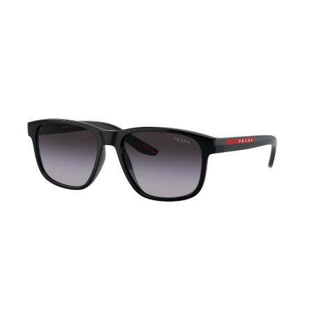 Prada Linea Rossa Mannelijk Sunglass PS 06YS - Framekleur: Zwart, Lenskleur: Grijs Gradiënt