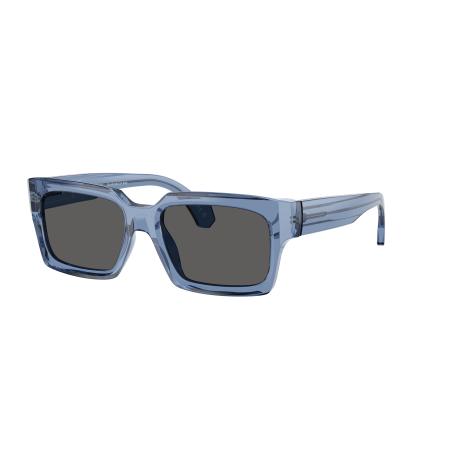 Alain Mikli Unisex Sunglass A05522 - Framekleur: Transparant blauw, Lenskleur: Donkergrijs