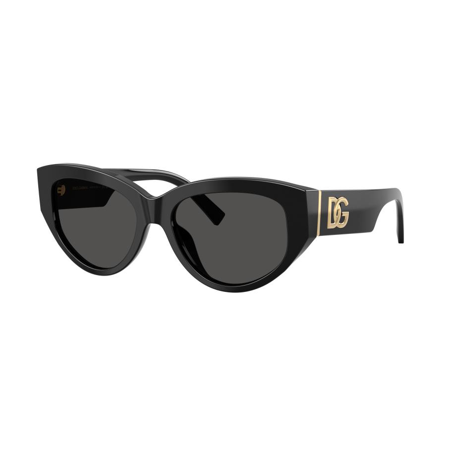 Dolce&Gabbana Vrouwelijk Sunglass DG4514 - Framekleur: Zwart, Lenskleur: Donkergrijs Grijs