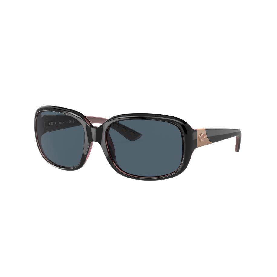 Costa Del Mar 6S9041 Gannet Polarized GNT 132 OGP Zwart Dames Zonnebril Grijs
