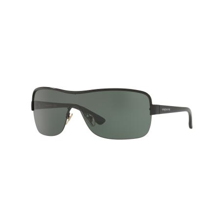 Sunglass Hut Collection Unisex Sunglass HU1003 - Framekleur: Zwart, Lenskleur: Donkergroen