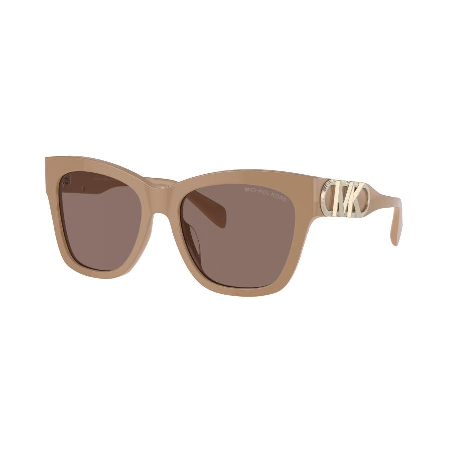 Michael Kors Vrouwelijk Sunglass MK2182U Empire Square - Framekleur: Camel effen, Lenskleur: Bruin Effen Polarized Bruin