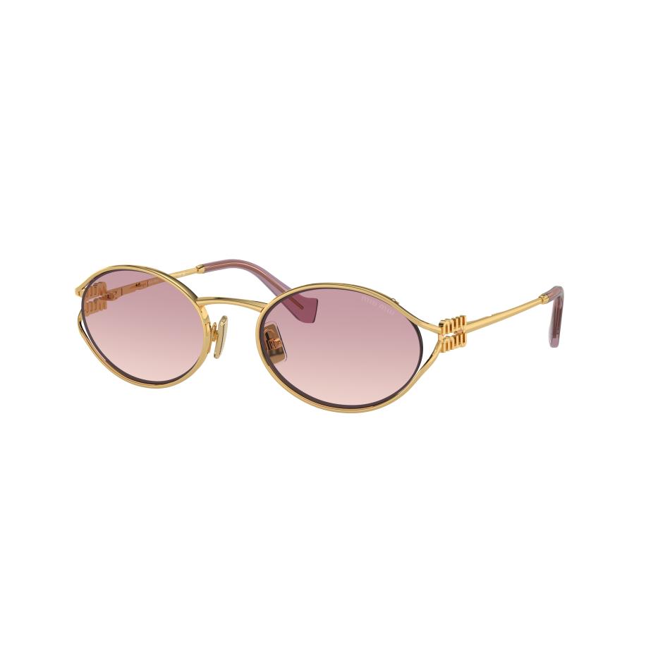 Miu Miu MU52YS 5AK06S Goud Dames Zonnebril Multicolor