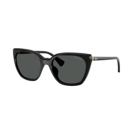 Ralph Vrouwelijk Sunglass RA5330U - Framekleur: Glanzend zwart, Lenskleur: Lichtgrijs