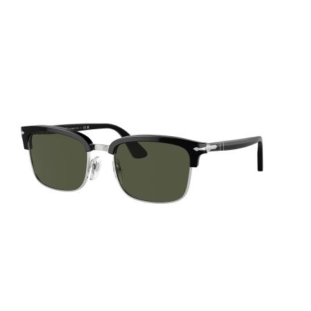 Persol Unisex Sunglass PO3327S - Framekleur: Zwart, Lenskleur: Groen
