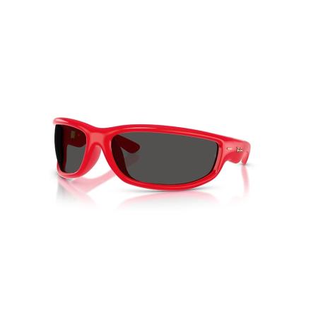 Ray-Ban Ultra Wrap 003 Next Generation Collection zonnebril Rood montuur Zwart glazen 86-20