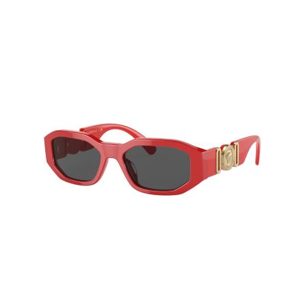 Versace Unisex Sunglass VK4429U Kids - Framekleur: Rood, Lenskleur: Donkergrijs