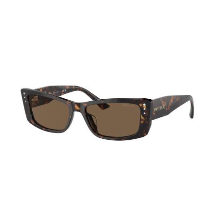 Jimmy Choo Vrouwelijk Sunglass JC5002BU - Framekleur: Havana, Lenskleur: Donkerbruin