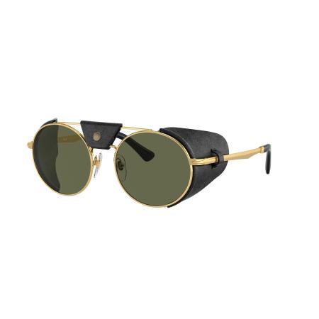Persol Unisex Sunglass PO2496SZ - Protector - Framekleur: Goud, Lenskleur: Groen Polar
