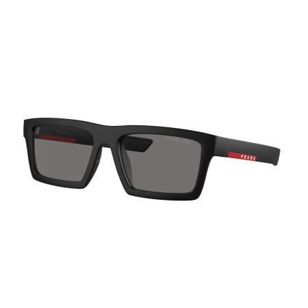 Prada Linea Rossa PS02ZSU Polarized 1BO02G Zwart Heren Zonnebril