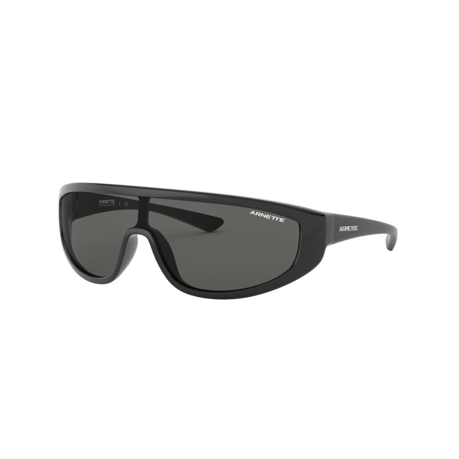 Arnette Mannelijk Sunglass AN4264 Clayface - Framekleur: Glanzend zwart, Lenskleur: Donkergrijs Grijs
