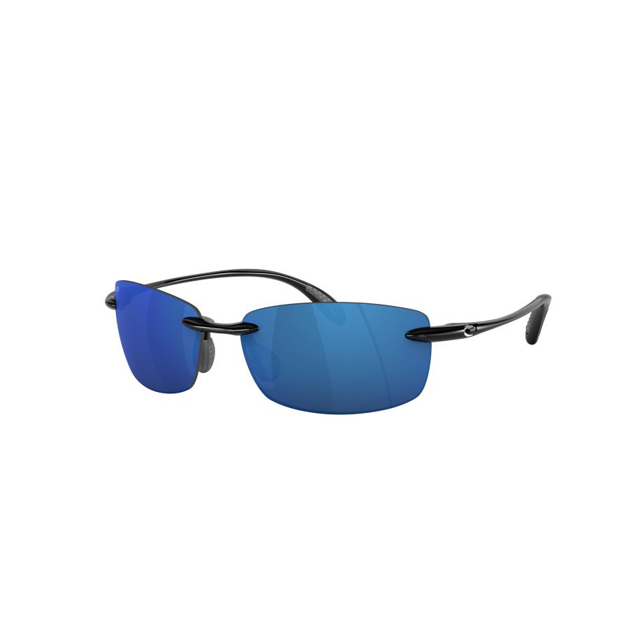 Costa Unisex Sunglass 6S9071 Ballast - Framekleur: Glanzend zwart, Lenskleur: Blauw gespiegeld Blauw