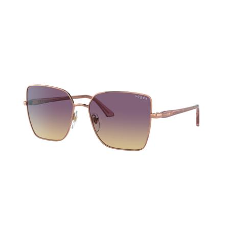 Vogue Eyewear Vrouwelijk Sunglass VO4199S - Framekleur: Roségoud, Lenskleur: Geel Gradiënt Violet