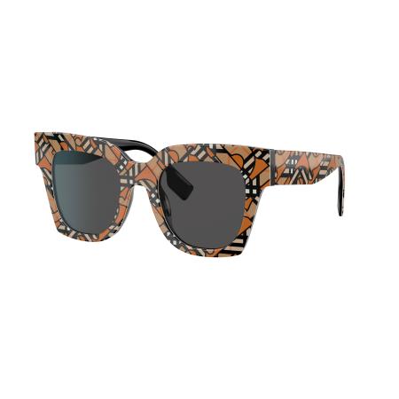 Burberry Vrouwelijk Sunglass BE4382U - Framekleur: Oranje, Lenskleur: Grijs