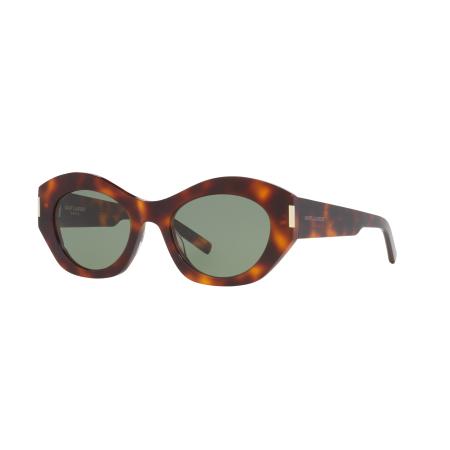 Saint Laurent Vrouwelijk Sunglass SL 639 - Framekleur: Tortoise, Lenskleur: Groen