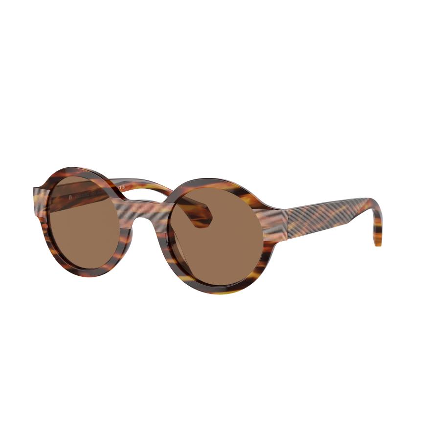Alain Mikli Unisex Sunglass A05505 - Framekleur: Gespikkeld Havana, Lenskleur: Polar bruin Bruin