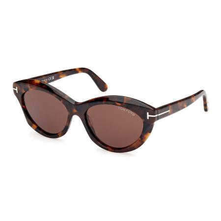 Tom Ford FT1111 TONI 52E Tortoiseshell Dames Zonnebril
