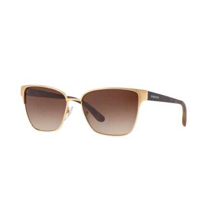 Sunglass Hut Collection Vrouwelijk Sunglass HU1007 - Framekleur: Goud mat goud, Lenskleur: Bruin