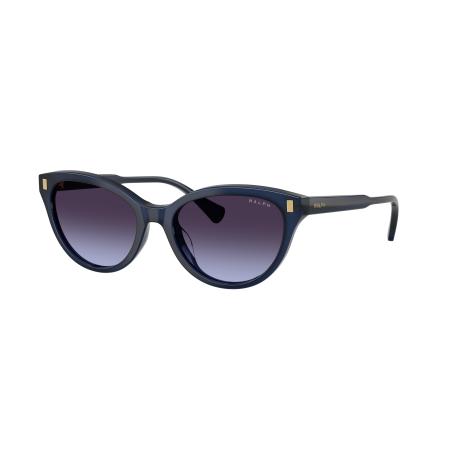 Ralph Vrouwelijk Sunglass RA5326U - Framekleur: Glanzend opaal blauw, Lenskleur: Gradiënt Violet