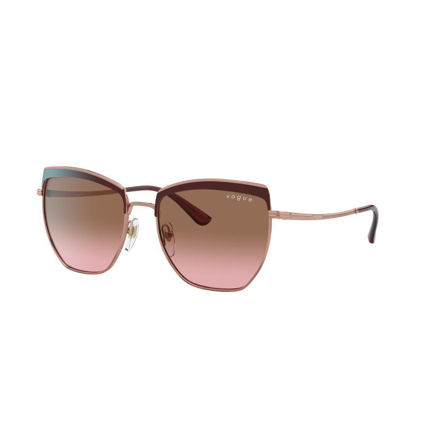 Vogue Eyewear Vrouwelijk Sunglass VO4234S - Framekleur: Top bordeaux/roségoud, Lenskleur: Roze gradiënt bruin Multicolor