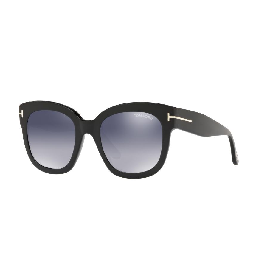 Tom Ford Vrouwelijk Sunglass FT0613 - Framekleur: Zwart, Lenskleur: Grijs gespiegeld Grijs