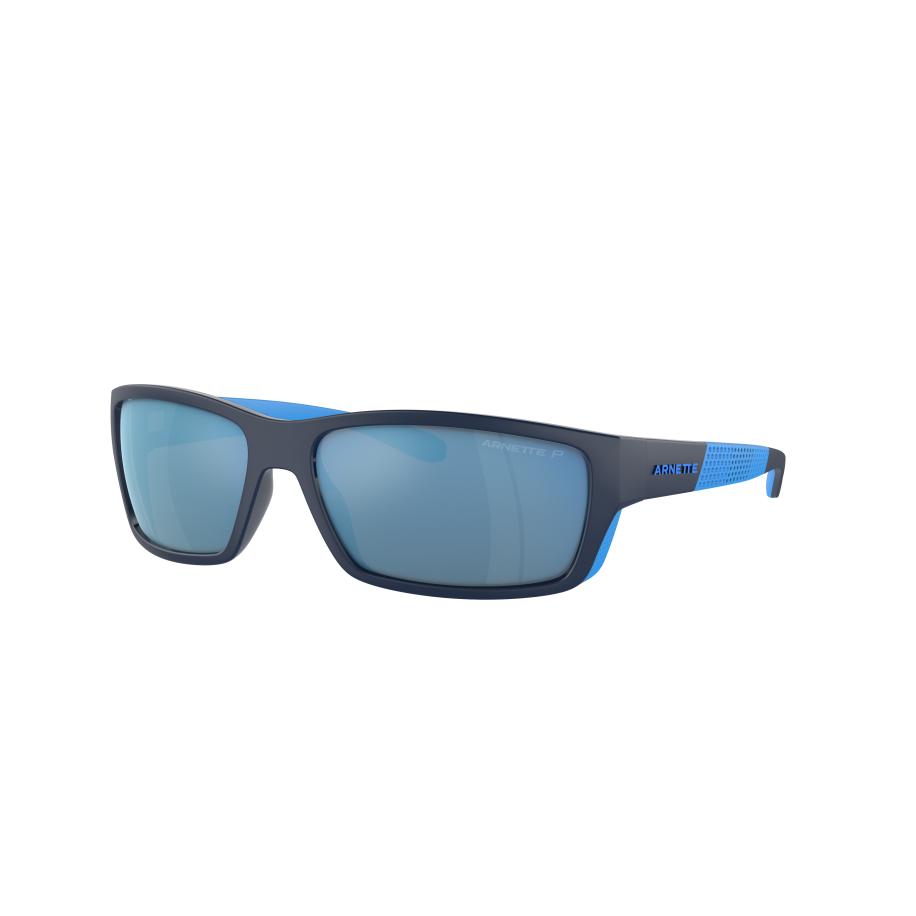 Arnette Mannelijk Sunglass AN4336 Frambuesa - Framekleur: Donkerblauw/lichtblauw mat/glanzend, Lenskleur: Donkergrijs gespiegeld water polar Multicolor
