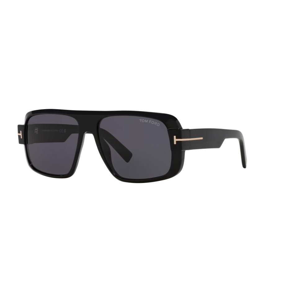 Tom Ford FT1101 TURNER 1A Zwart Heren Zonnebril Grijs