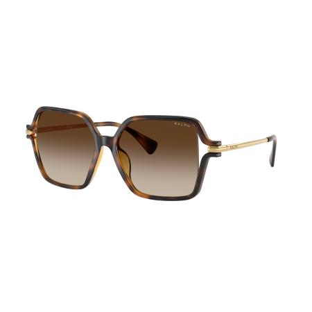 Ralph Vrouwelijk Sunglass RA5319U - Framekleur: Glanzend donker Havana, Lenskleur: Gradiënt bruin