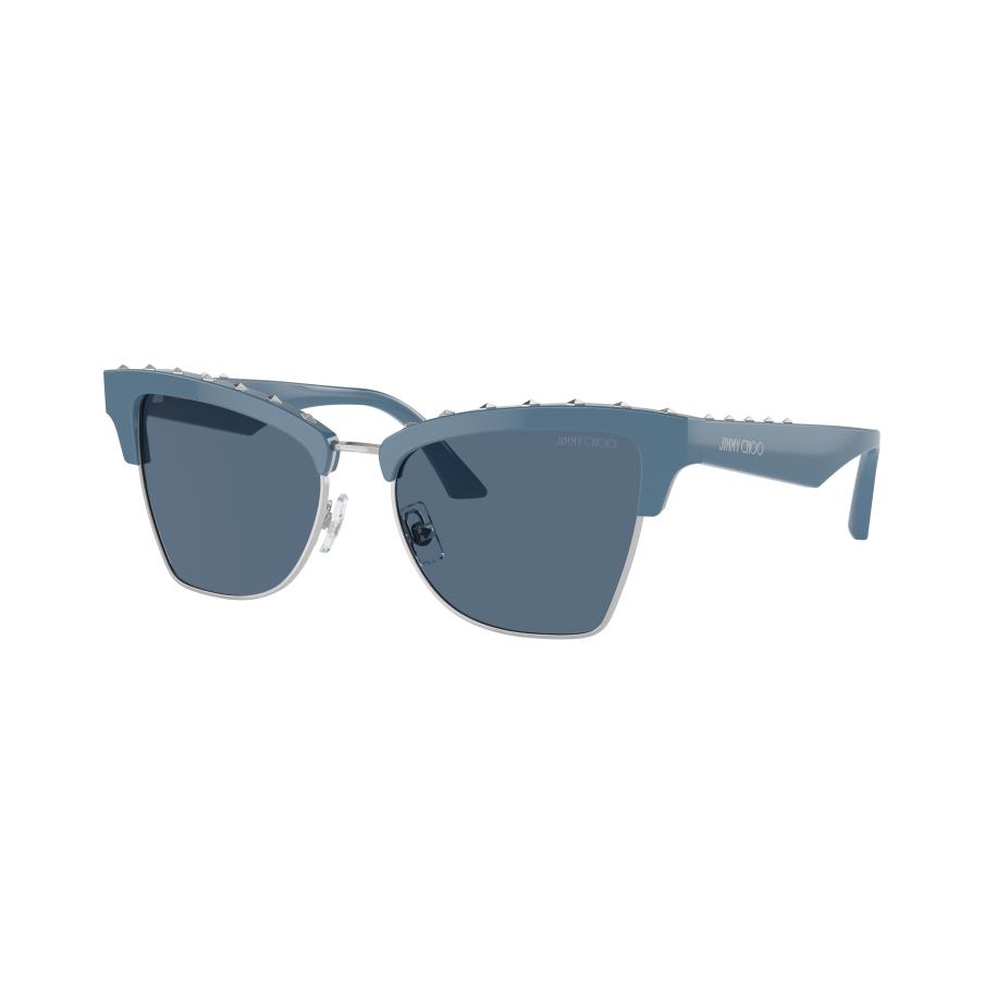 Jimmy Choo Vrouwelijk Sunglass JC5014 - Framekleur: Blauw/zilver, Lenskleur: Donkerblauw Blauw