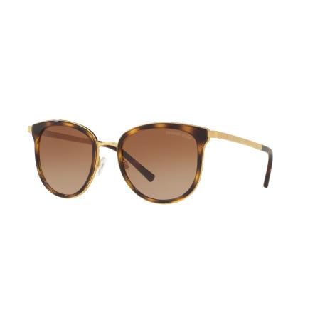 Michael Kors Vrouwelijk Sunglass MK1010 Adrianna I - Framekleur: Donker tortoise/goud, Lenskleur: Bruin Gradiënt