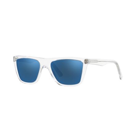 Sunglass Hut Collection Mannelijk Sunglass HU2014 - Framekleur: Transparant, Lenskleur: Blauw gespiegeld blauw