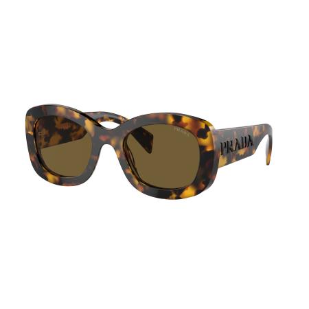 Prada Vrouwelijk Sunglass PR A13S - Framekleur: Honing Tortoise, Lenskleur: Donkerbruin