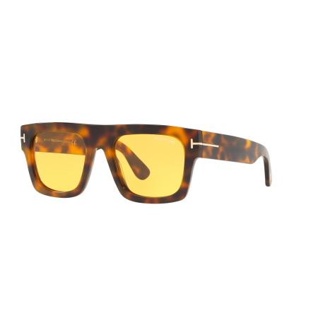 Tom Ford Mannelijk Sunglass FT0711 - Framekleur: Tortoise, Lenskleur: Bruin
