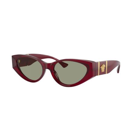 Versace Vrouwelijk Sunglass VE4454 - Framekleur: Bordeaux, Lenskleur: Groen