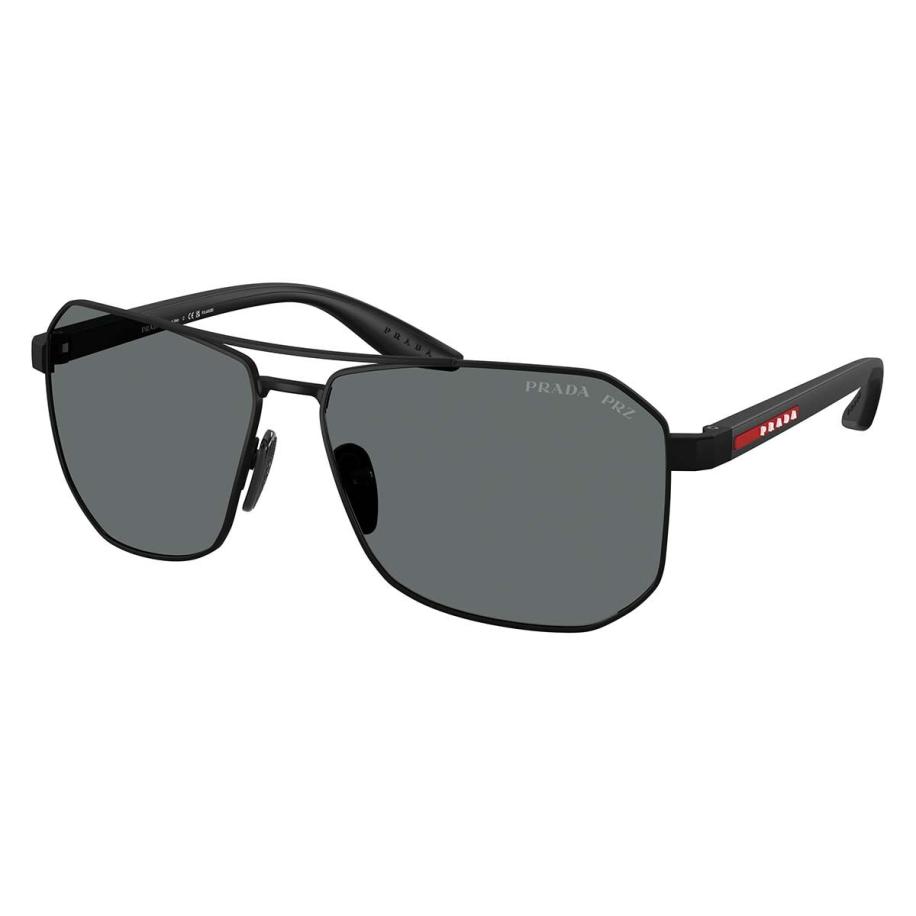 Prada Linea Rossa PS A53S Polarized DG05Z1 Zwart Heren Zonnebril