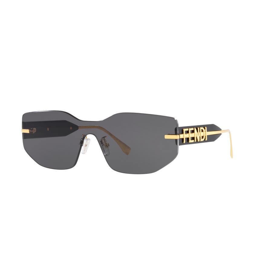 Fendi Vrouwelijk Sunglass FE40066U - Framekleur: Goud glanzend, Lenskleur: Grijs Grijs