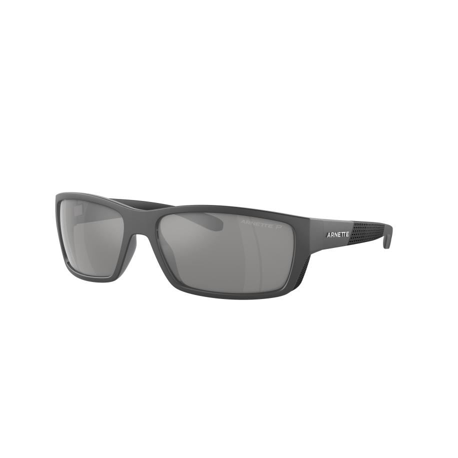 Arnette Mannelijk Sunglass AN4336 Frambuesa - Framekleur: Medium grijs/zwart mat/glanzend, Lenskleur: Grey Mirror Silver 80 Polar Multicolor