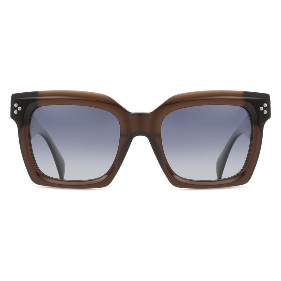 Heren Vierkant Volledige rand Plastic Bruin Zonnebril - SmartBuy Collection