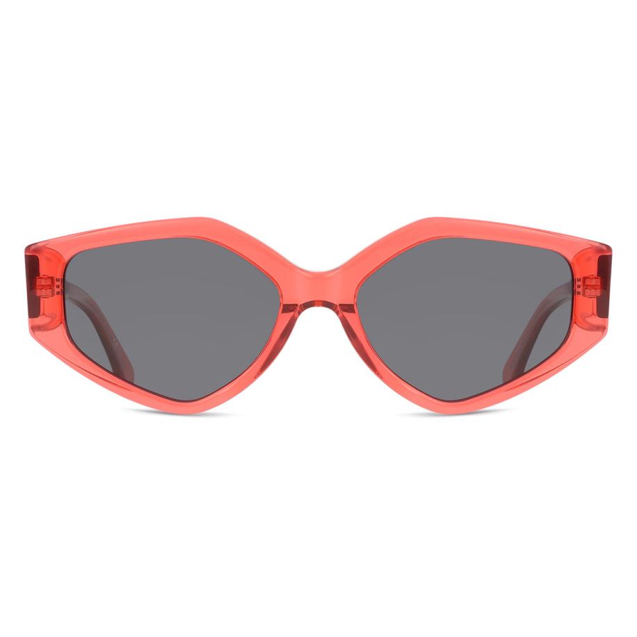Heren Geometric Volledige rand Plastic Rood Zonnebril - SmartBuy Collection