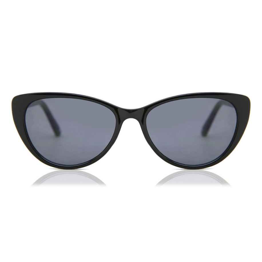 Dames Cat-eye Volledige rand Plastic Zwart Zonnebril - SmartBuy Collection