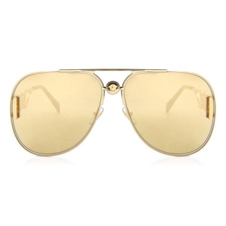 Versace VE2255 Aziatische pasvorm 100203 Goud Heren Zonnebril