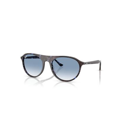 Ray-Ban Rb2215 zonnebril Havana Blauw Schildpad montuur Blauw glazen 56-20