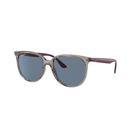 Ray-Ban Vrouwelijk Sunglass RB4378 - Framekleur: Transparant grijs, Lenskleur: Donkerblauw