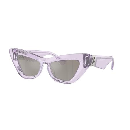 Burberry Vrouwelijk Sunglass BE4421U - Framekleur: Violet, Lenskleur: Lichtgrijs gespiegeld zilver
